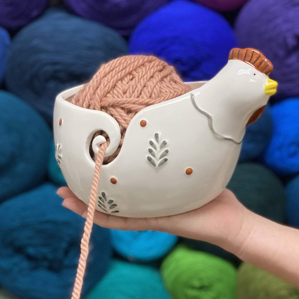 Rooster Yarn Bowl